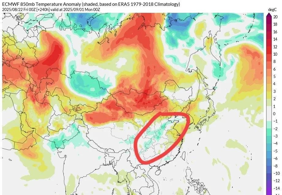 【冷空气趋势预测】最近网络上有各种夸大的9月上旬的冷空气强度，真就想说一句：那些
