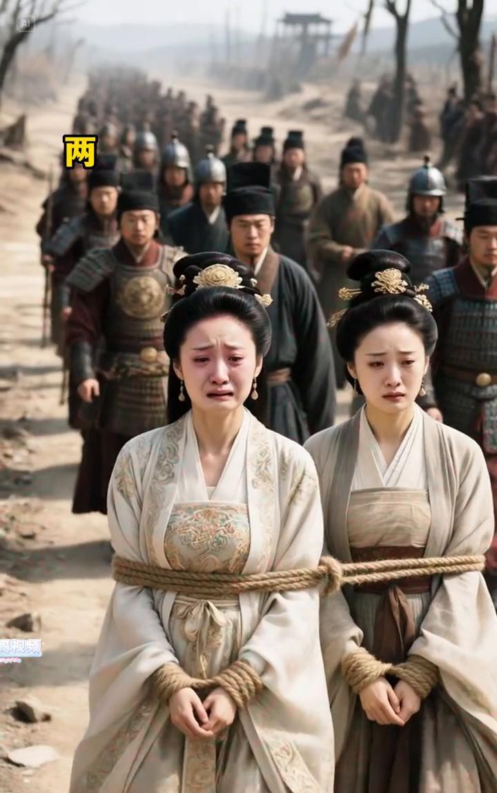 靖康之耻，徽钦二帝被俘虏。
情景模拟：两位皇后沦为金兵的玩物，宋朝皇室被一网打尽