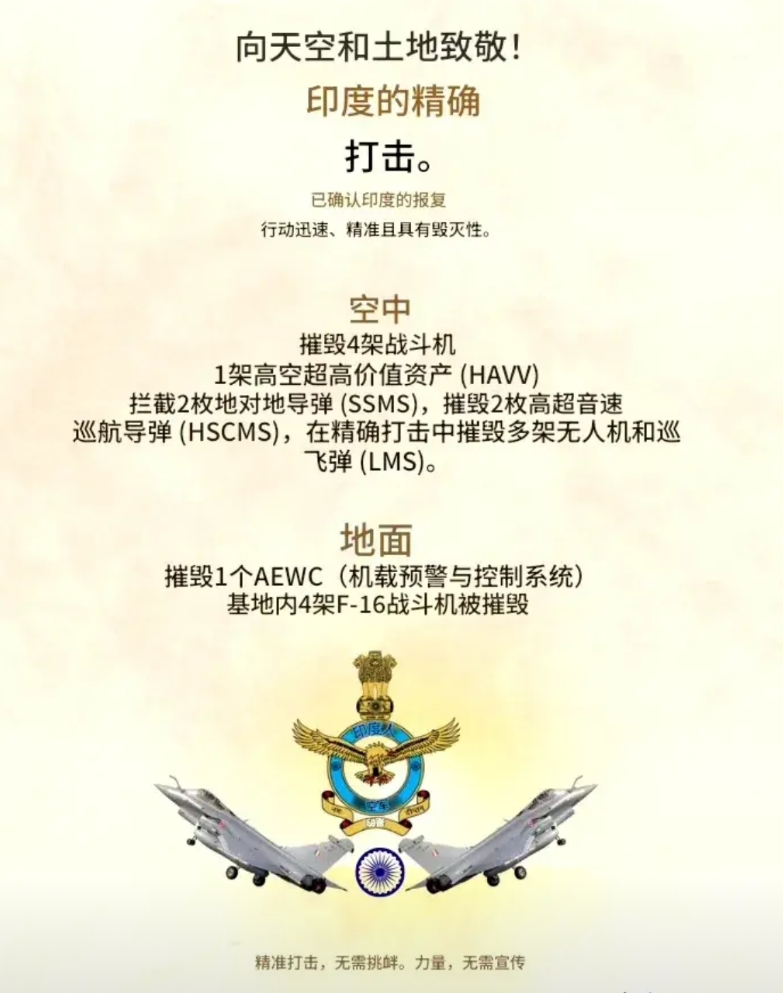越编越离谱了，印媒发布“辛多尔”行动详细战报，称击毁巴基斯坦19架飞机！
其中5