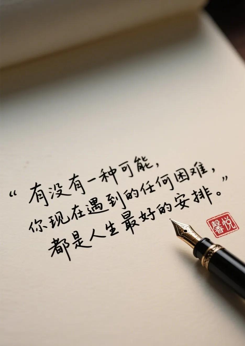有没有一种可能，
你现在遇到的任何困难，
都是人生最好的安排。
有时候，那些挡在
