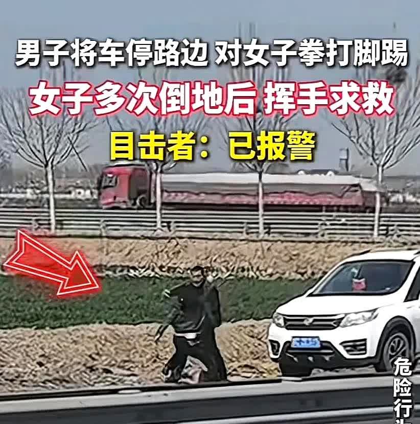 车流穿梭的淄博街头，一辆白色轿车突然刹停。

驾驶座冲下来的男人像头失控的野