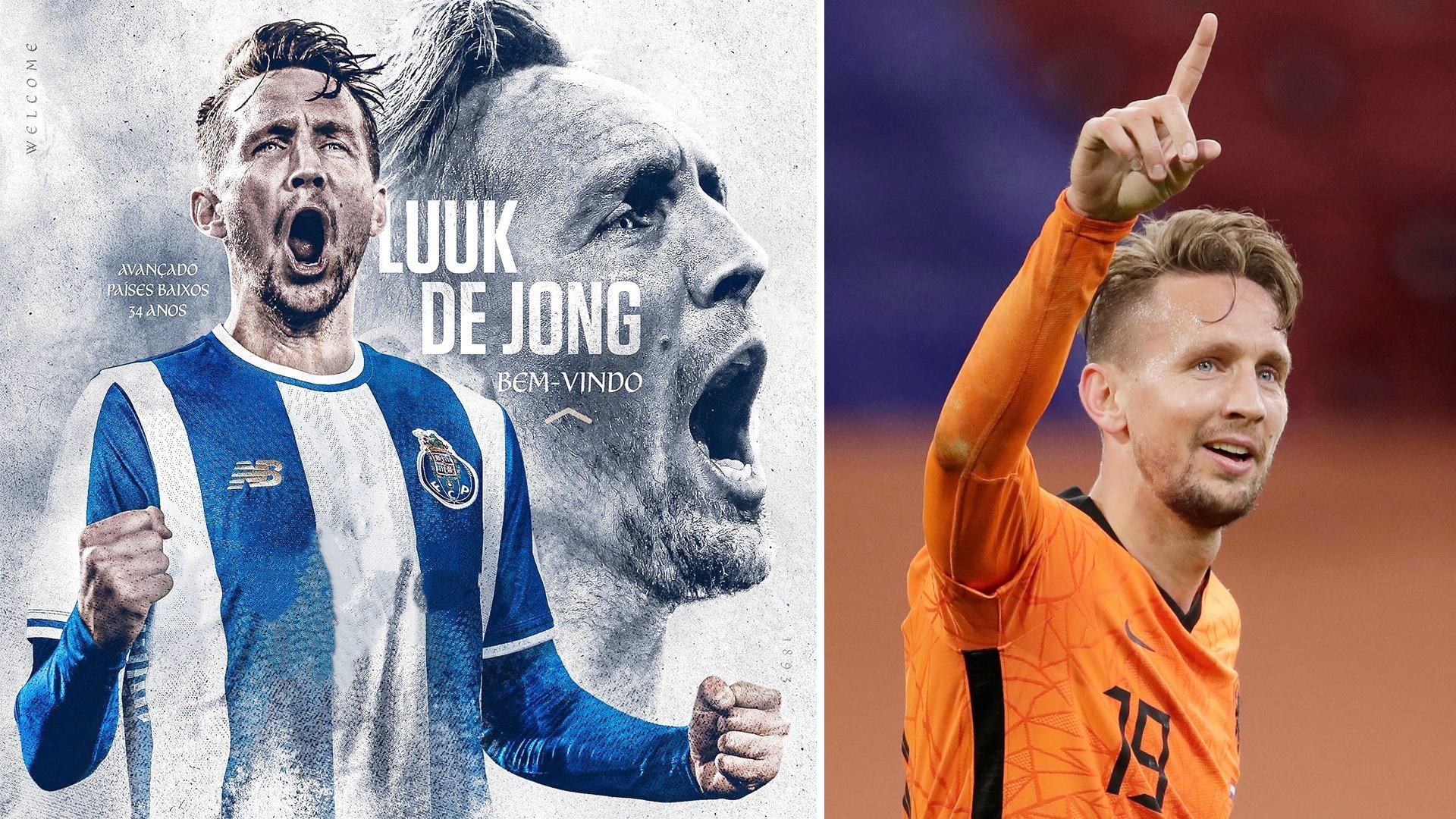 波尔图官方宣布：34岁的荷兰前锋卢克-德容以自由身加盟。
卢克-德容上赛季为埃因