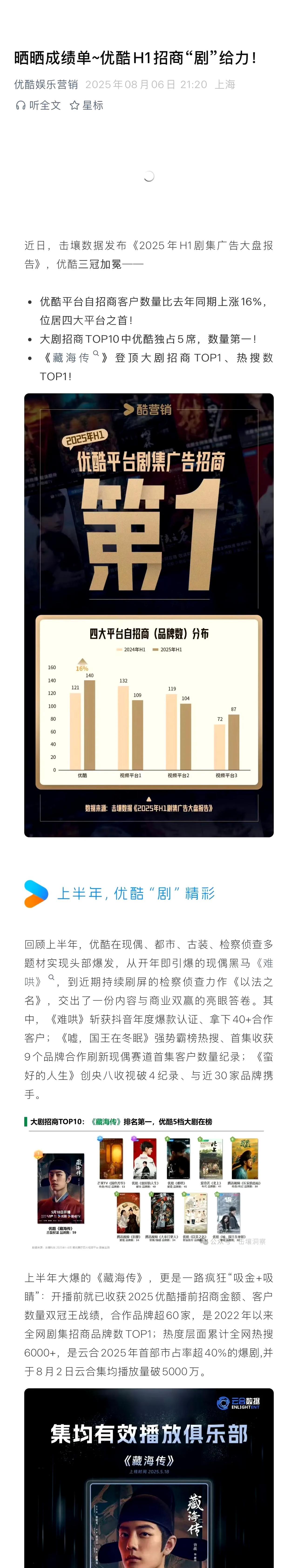 让真业内来告诉你现象级大爆剧《藏海传》的吸金能力到底有多强！[大金牙]