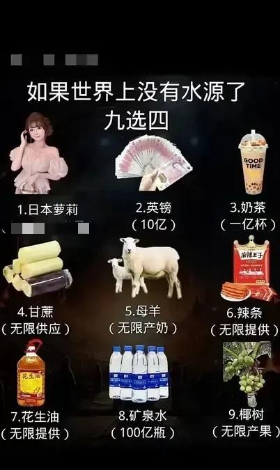 那我肯定选3589！
活着要紧啊，
小萝莉又不能当水喝，
英镑也没用，
你有更好