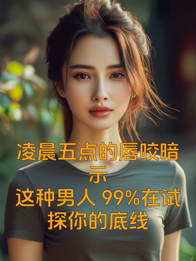 凌晨五点的唇咬暗示：这种男人99%在试探你的底线