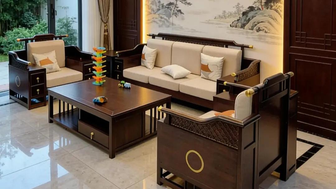 把中式美学搬进客厅，太有质感了！