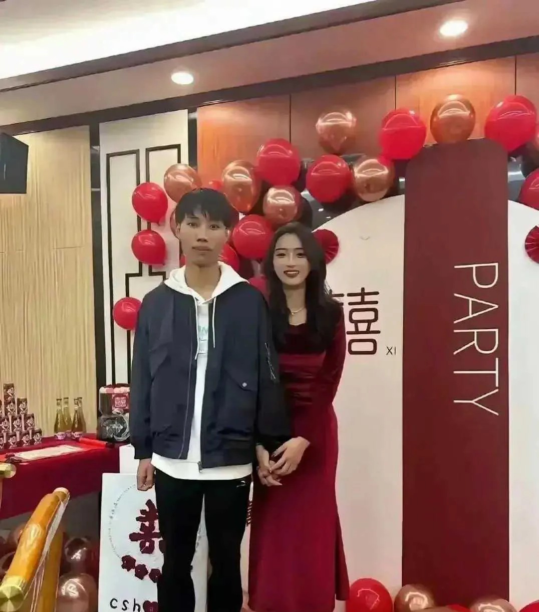 新郎有福了，取了颜值高的新娘改变了他家的基因