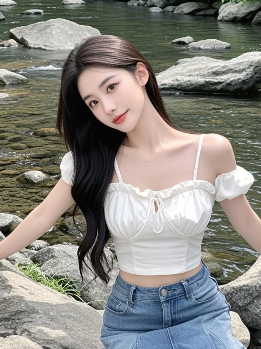 采撷溪畔野花，簪于发间，便是最美的头饰。