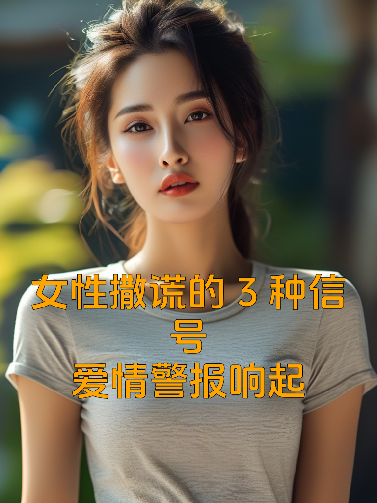 女性撒谎的3种信号，爱情警报响起