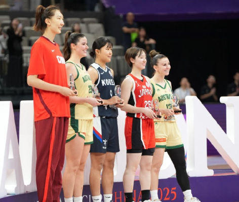 2025年女篮亚洲杯比赛圆满结束，中国球员韩旭入选本届赛事的最佳阵容。本届女篮亚