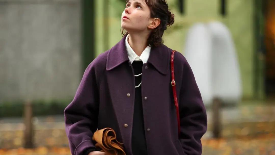 冬天穿紫色系，也可以很美，很高级！
