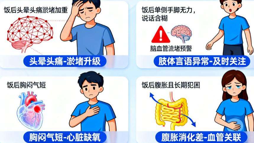 饭后犯困？别以为是 “吃撑了”，可能是血管在 “抗议”