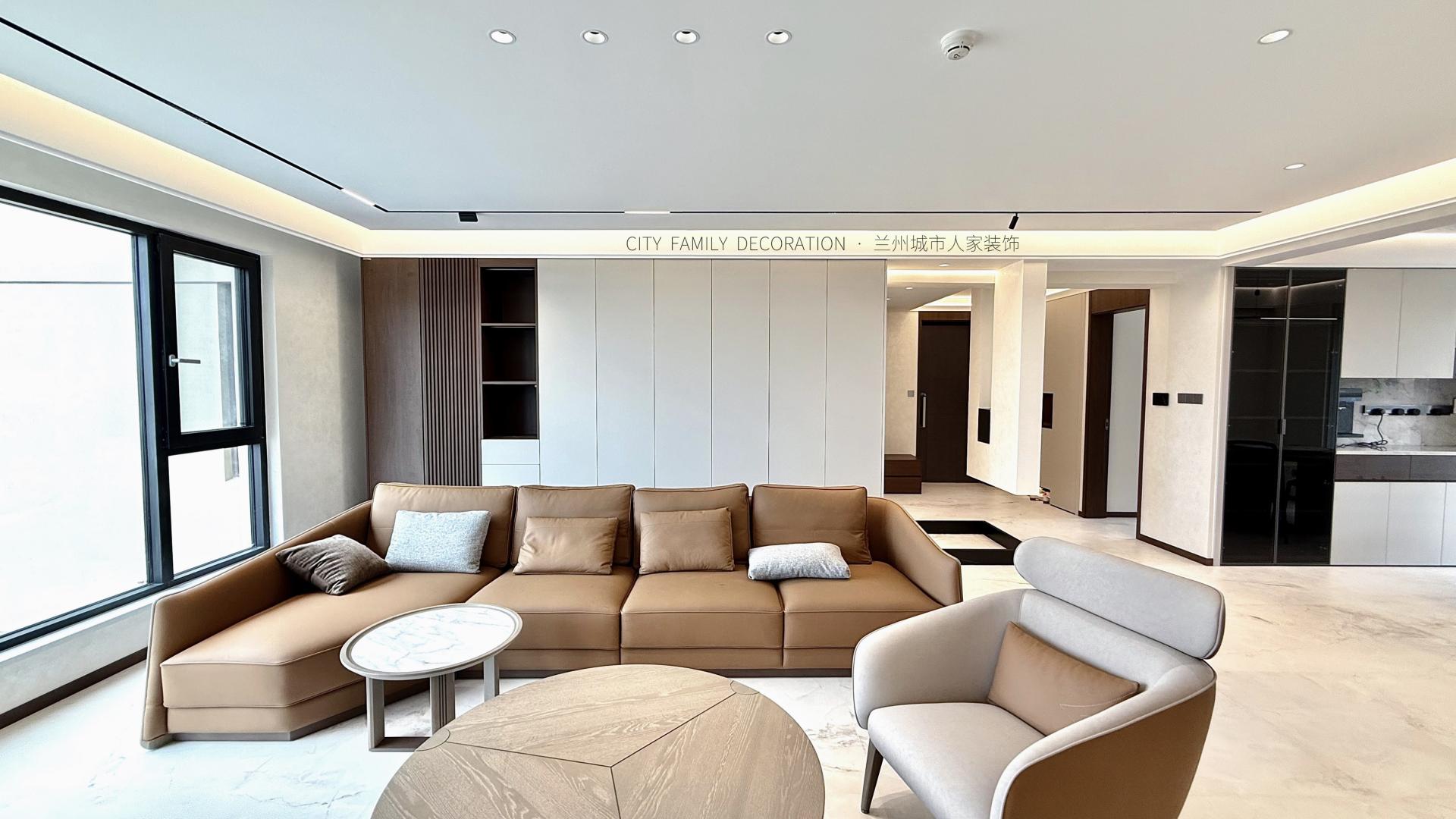 兰州黄河馨苑188平米现代新中式落地啦