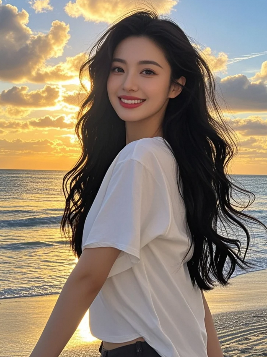 她的美，是自然与精致的融合