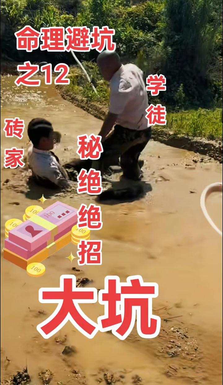 命理避坑之12：学徒、砖家秘绝绝招。
大坑。