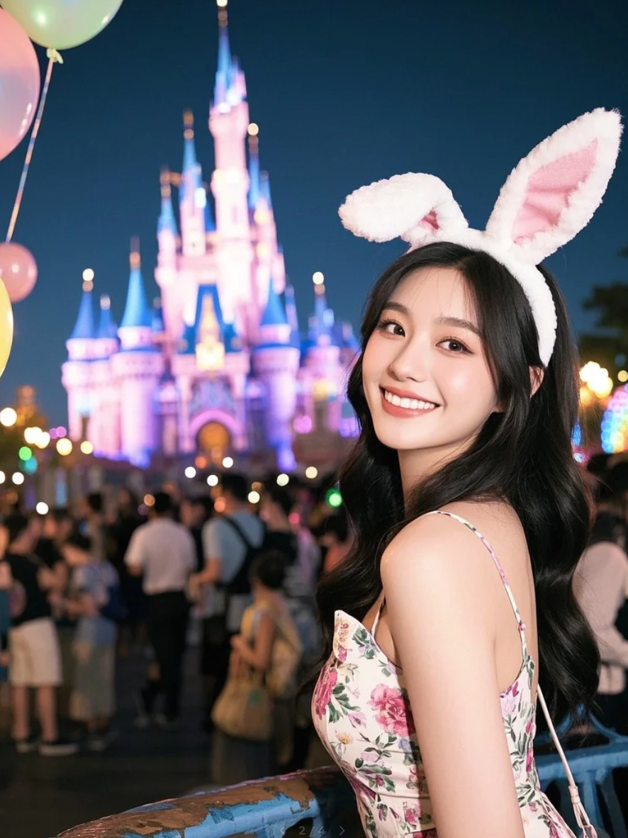 “戴上兔耳朵，把童话穿在身上，今晚我是自己的主角