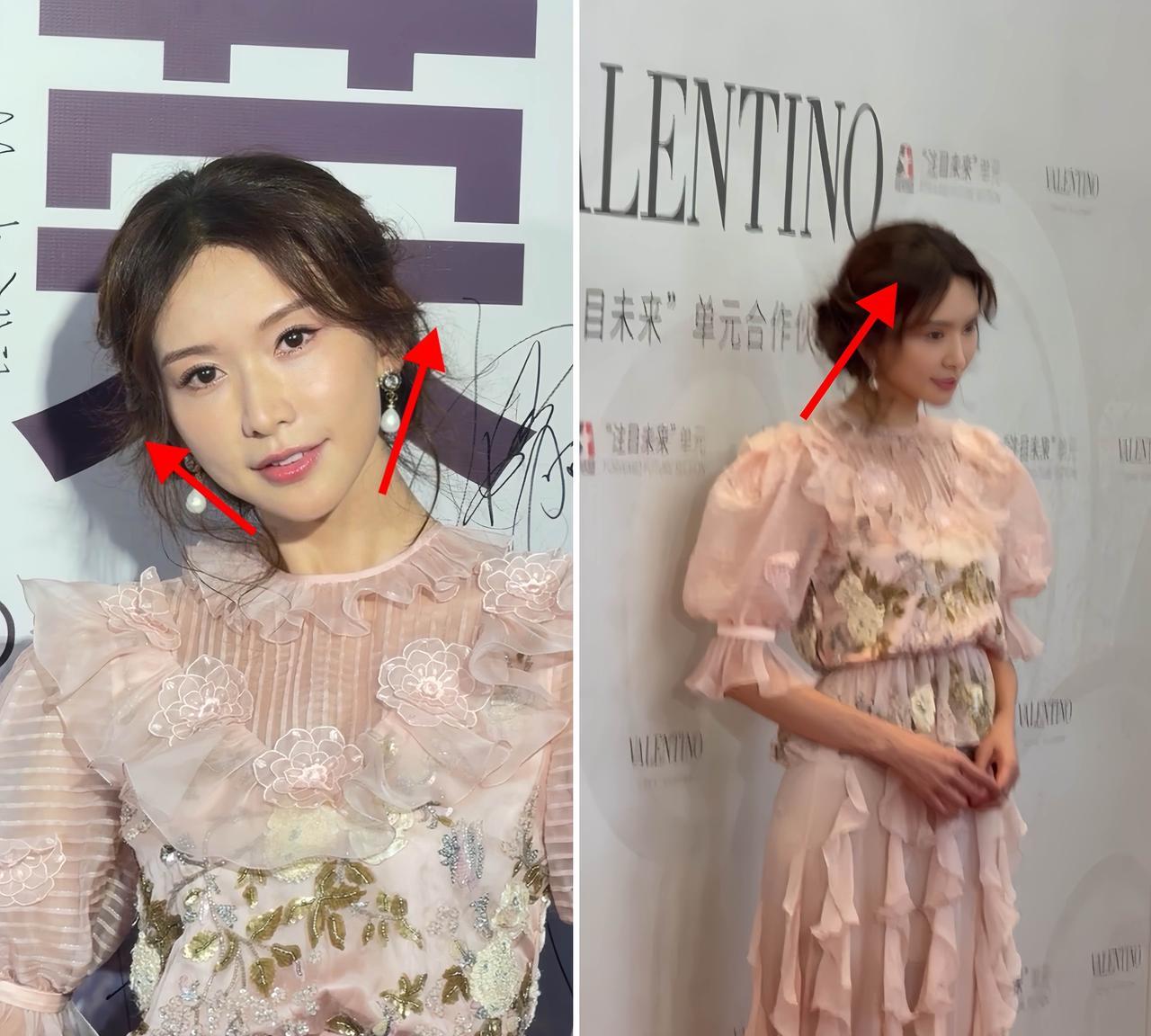 万万没想到
婚前一向坚持原则的志玲姐姐
竟然还是没能忍住
看她这次活动现场，差点