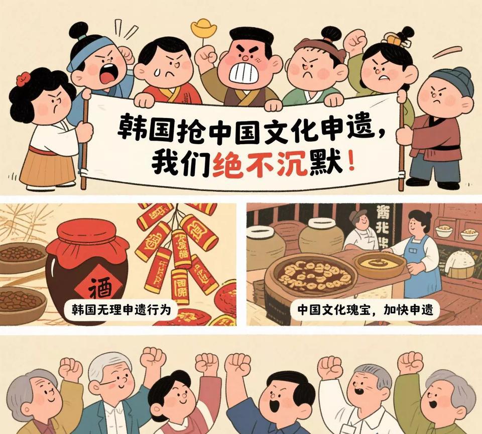 韩国又双叒抢中国文化申遗，这次我们绝不沉默！
家人们，又被韩国气到了！前脚烟花爆