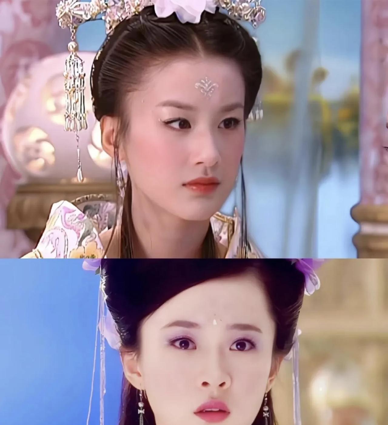 这两版七仙女，如果一定要选择的话，我必须喜欢下面的霍思燕，因为下面的七仙女就连坏