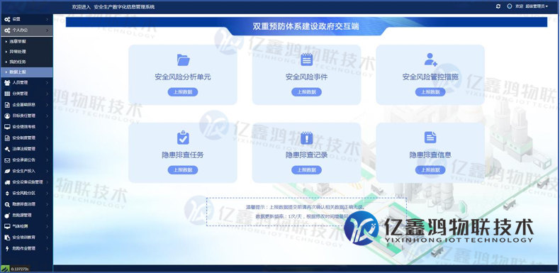 陕西省企业双重预防机制数字化平台（安全风险分级管控和隐患排查治理）