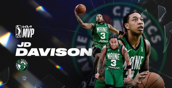 NBA发展联盟宣布，缅因凯尔特人队的双向球员JD·戴维森荣膺2024-25赛季K