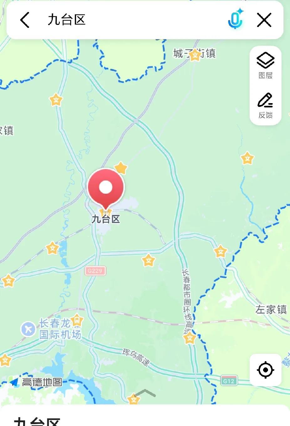 长榆高速偏北，珲乌高速偏南，七环高速偏东，唯一一条恰到好处的国道饶盖公路九台段“
