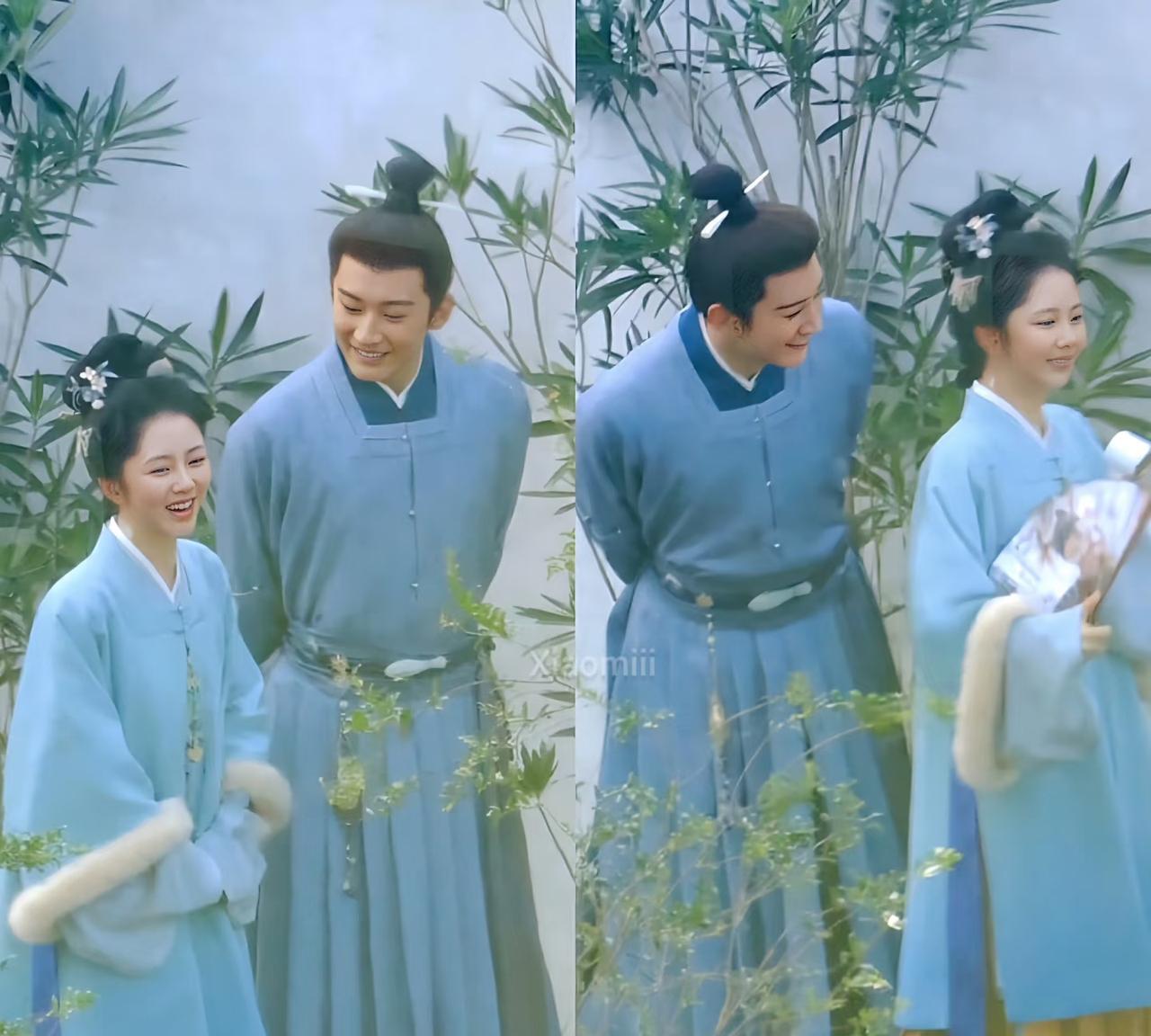 她在笑，他在看她笑，他也跟着笑，夫人笑，林大爷就笑，夫人做什么都是对的，眼神还挺