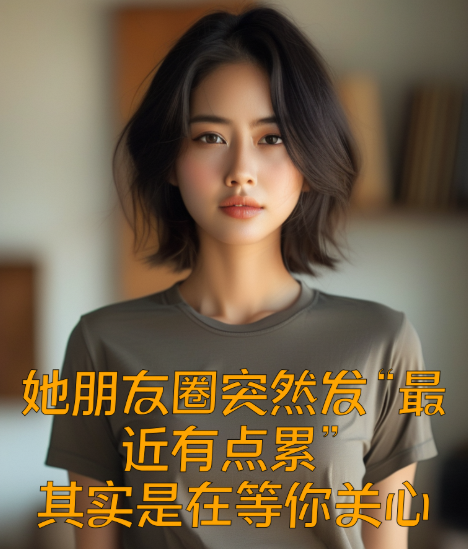 她朋友圈突然发“最近有点累”，其实是在等你关心