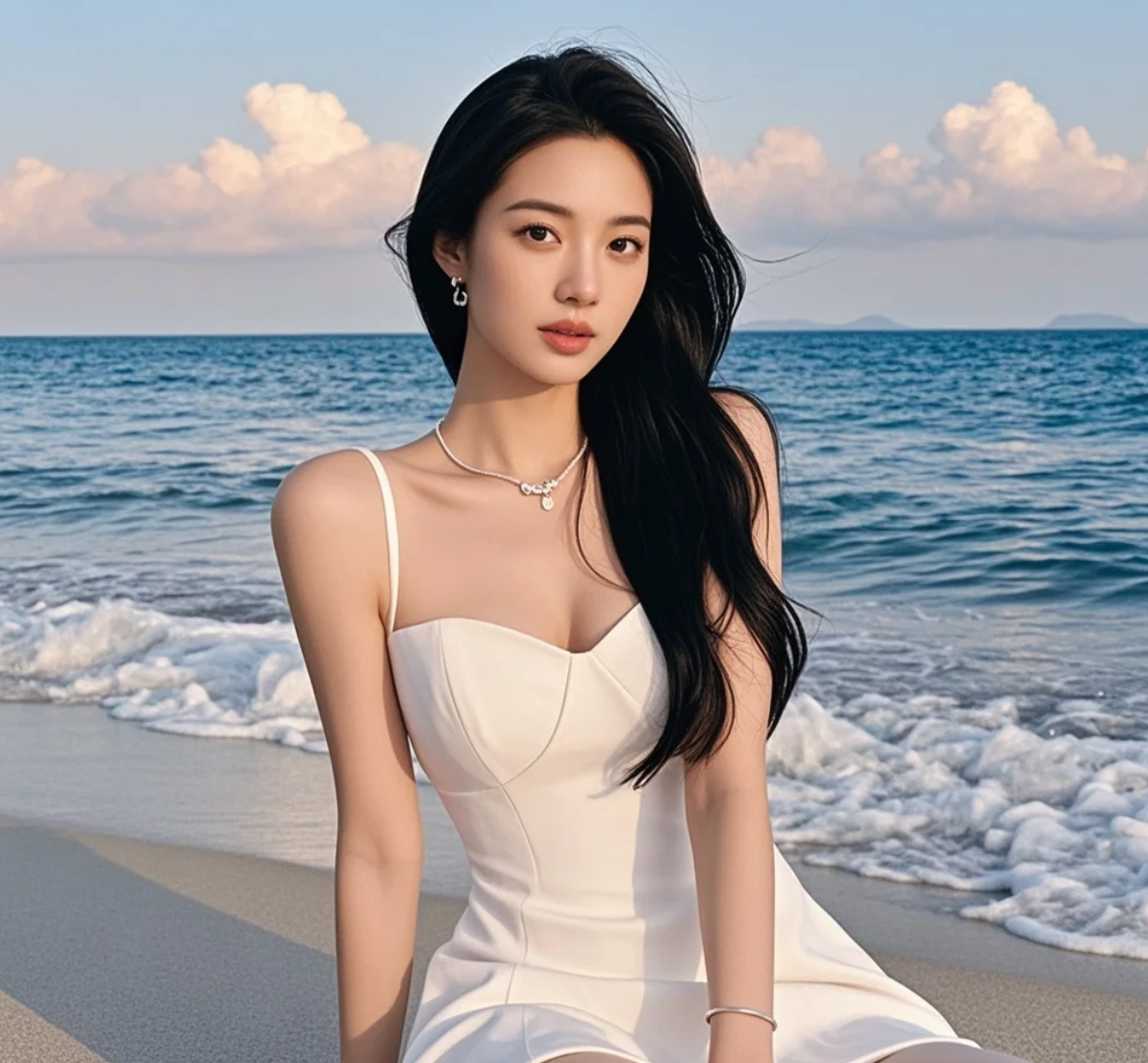 这片海滩很安静，刚好能听见我心里的声音——都是关于你