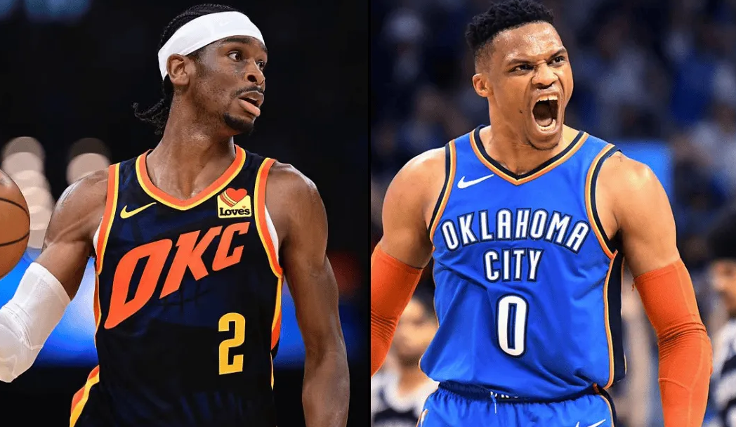 NBA Memes更新X，晒出一张图片与球迷分享。
“雷霆队史最佳已经变成了谢伊