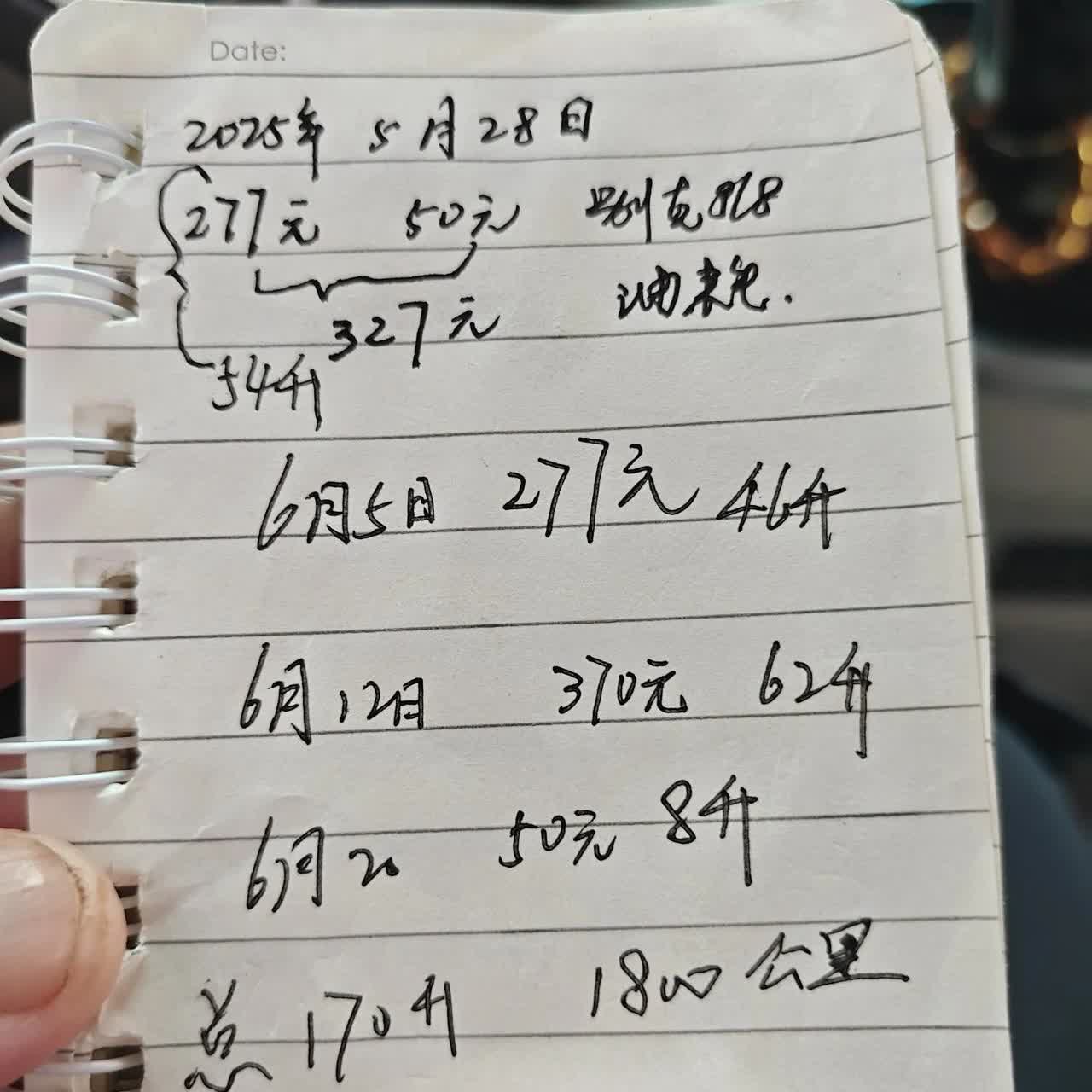 从5月28日到今天6月28日，我的车子别克GL8陆上公务舱舒适版，已经买了足足一