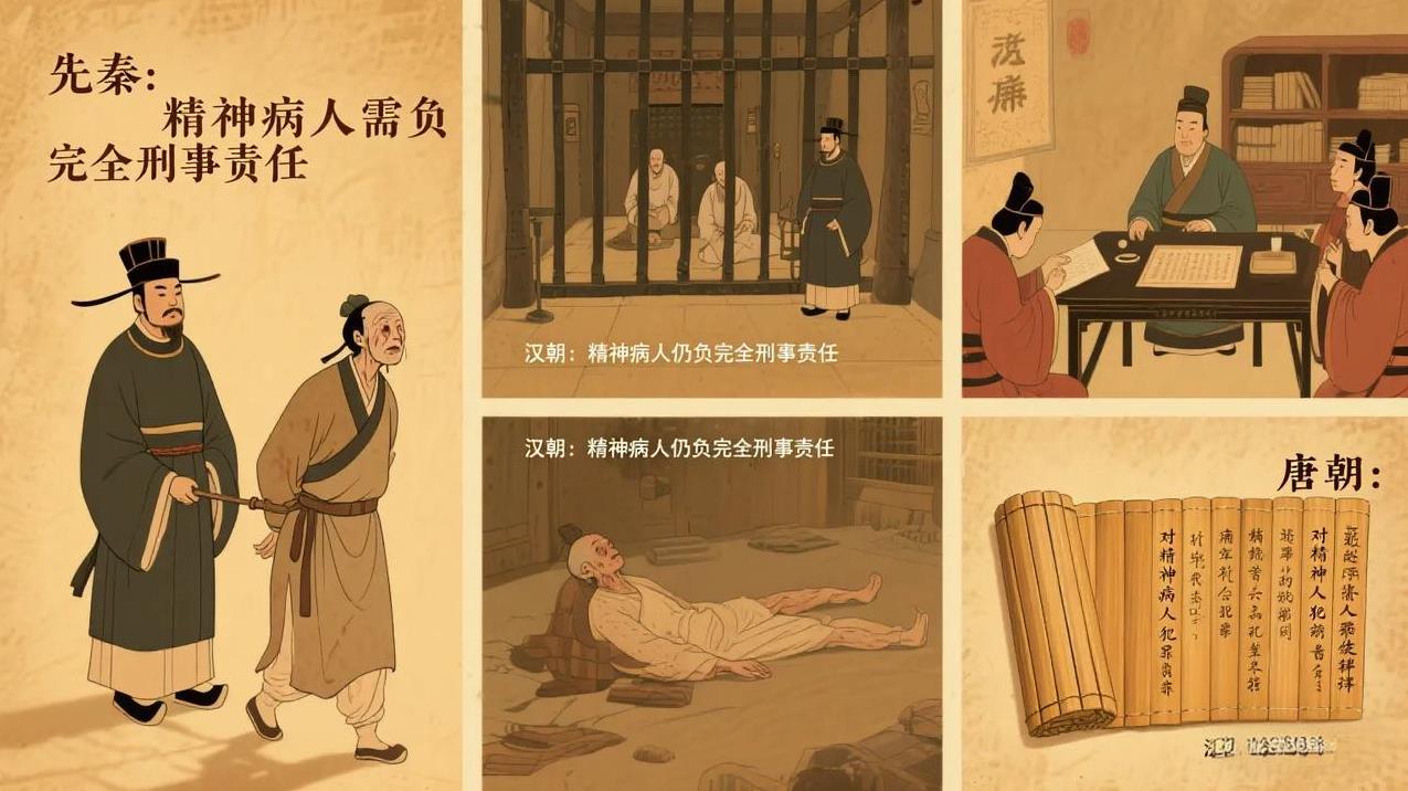 面对精神病患者犯罪，历朝历代都是怎么应对的？
在古代，对于精神病人犯罪怎么量刑，