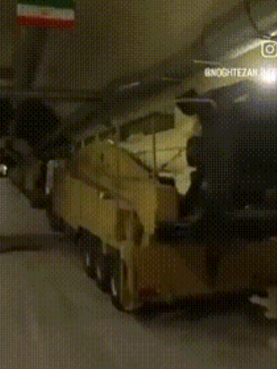伊朗展示了位于山区的一个导弹基地，这个基地是山体中修建了完善的大型隧道设施，里面
