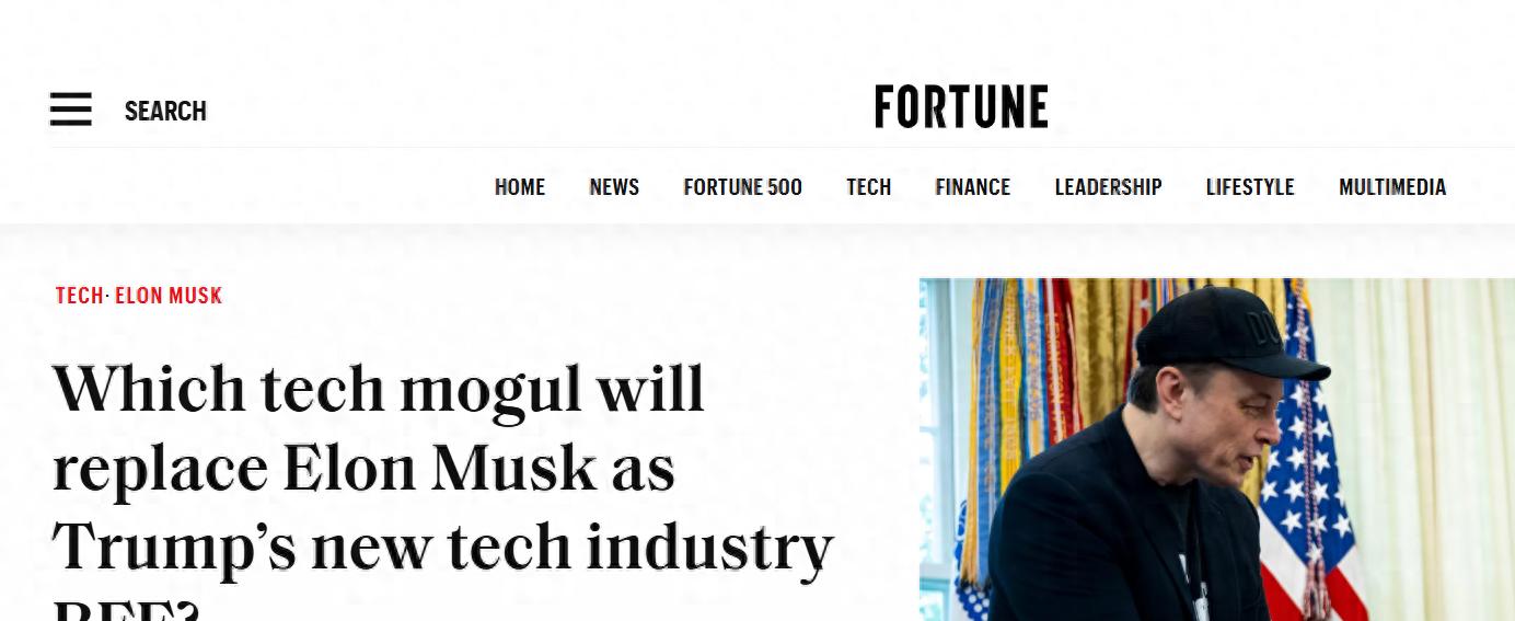 马斯克之后，谁将成为特朗普的新科技密友