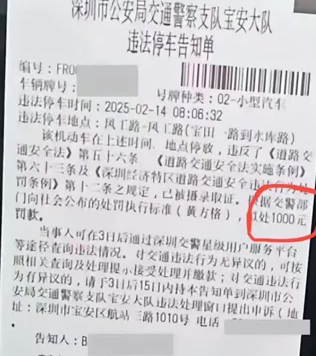 在深圳开车，不是你想怎么开就怎么开的，除非你真有钱：
1、违停罚500元起
