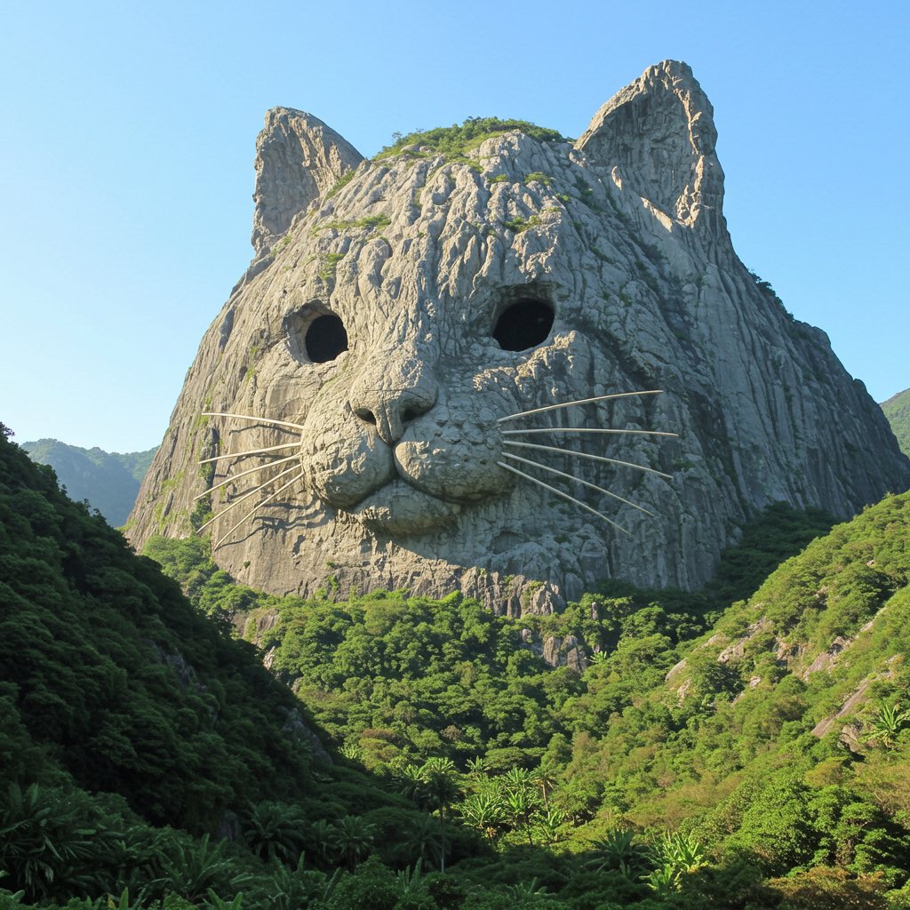 遇到一座猫猫山