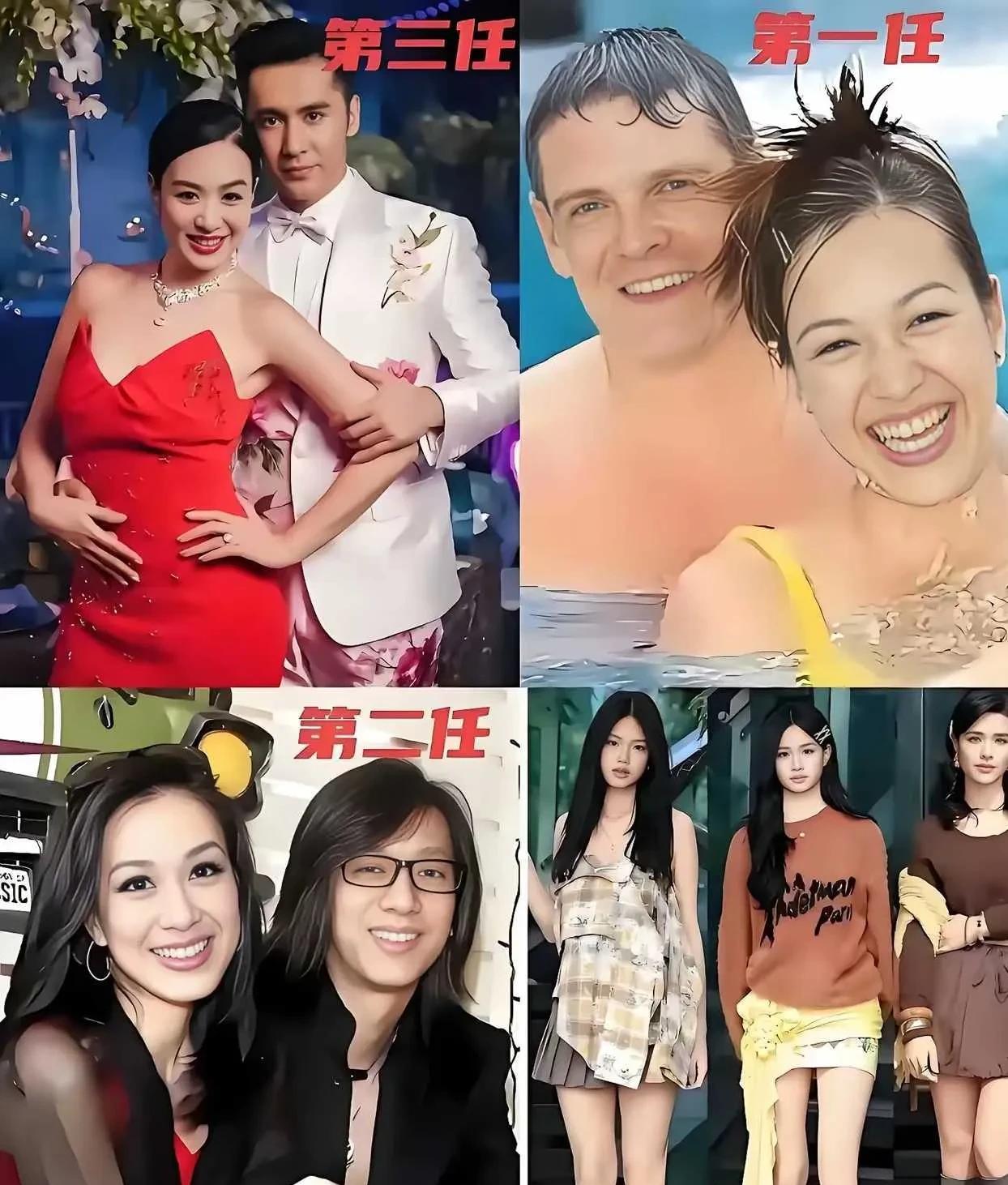 钟丽缇的眼光确实很高，三任丈夫都长得很帅气，都是异域风情的感觉。