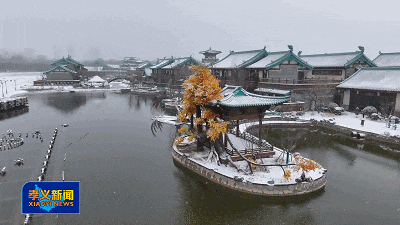 雪落胜溪 孝义市迎来今冬初雪