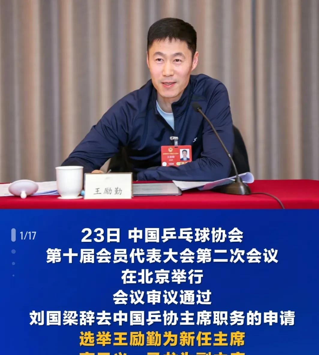 王励勤当选乒协主席，
其实早有预兆。
他退役后一直从事体育行政管理工作，经验丰富