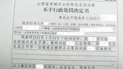 教杆争议到校园殴打：成庄中学学生履职陷抑郁停学，涉事学生得荣誉、监管责任遭质疑