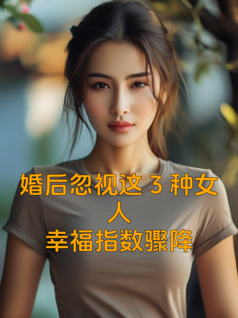 婚后忽视这3种女人，幸福指数骤降