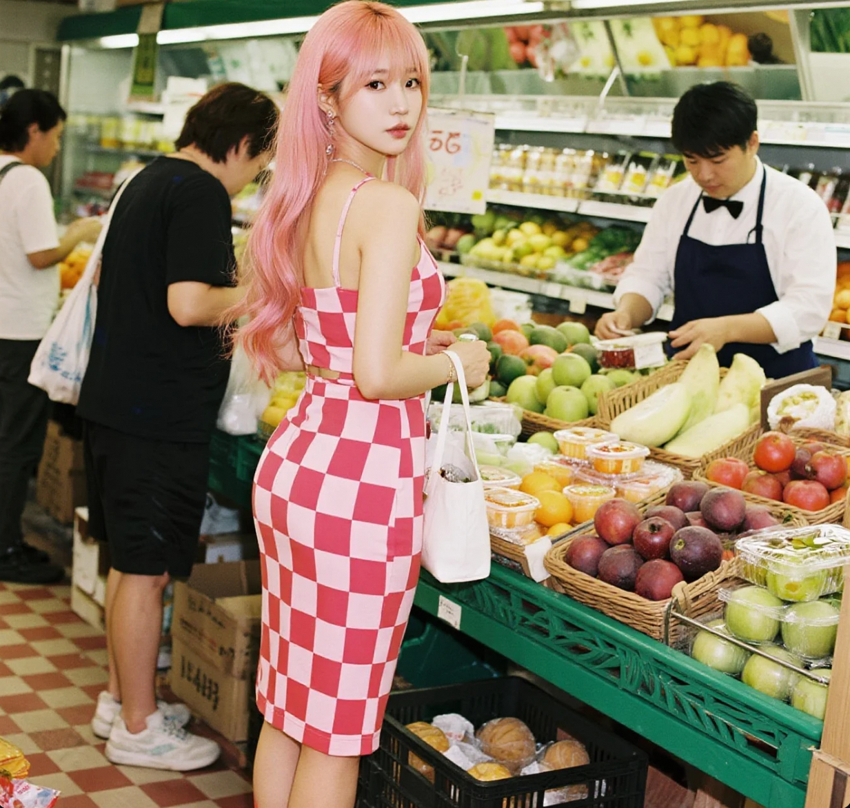 夏日限定清甜：清纯美眉与当季水果的完美同框