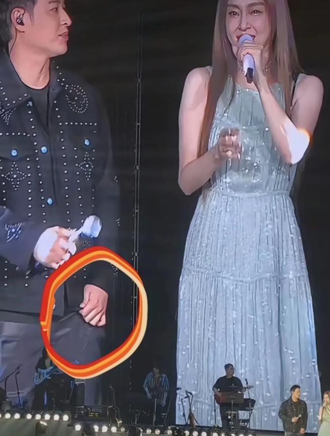 笑不活了家人们！
范玮琪开演唱会邀请潘玮柏一起唱《不得不爱》，连潘玮柏都无法控制