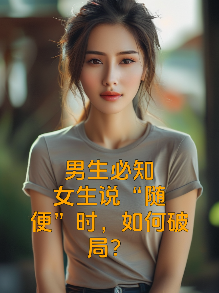 男生必知：女生说“随便”时，如何破局？