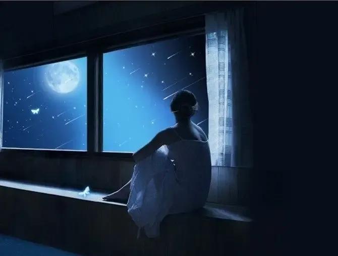 城头月·窗台望月女（马天骥体）
文/方立新
孤单望月心烦恼。爱恋谁知晓。酒醉晨醒