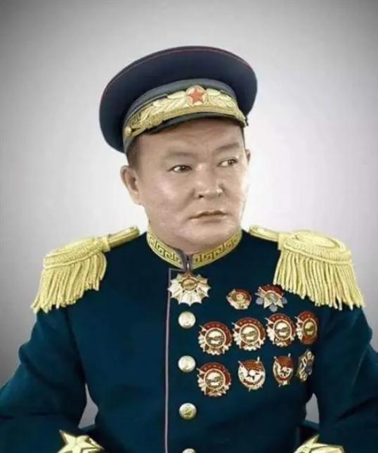 看清这个胸前挂满勋章的人，他是中华民族的罪人。就是他跟外人勾结，把外蒙古硬生生推