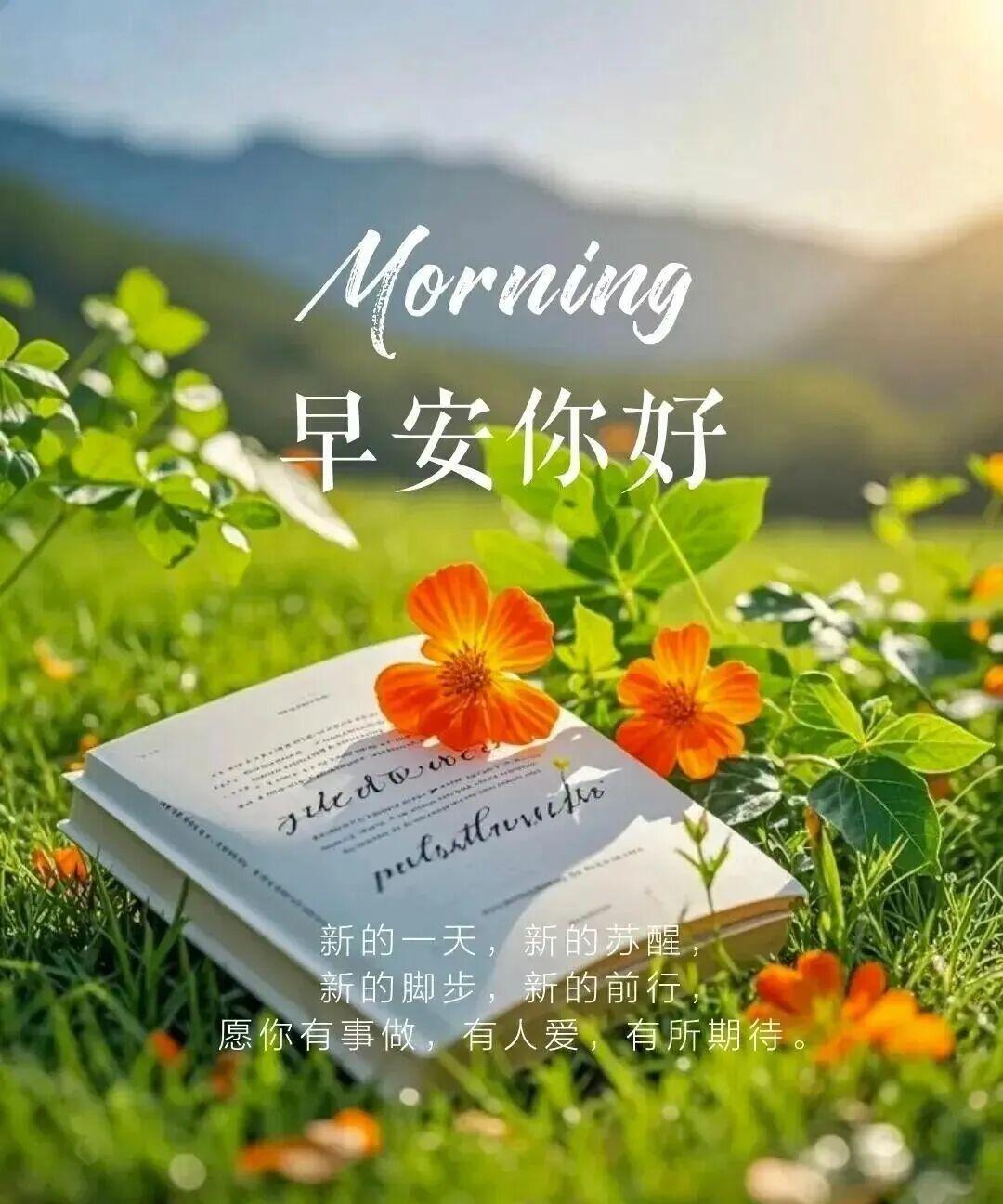 《鹧鸪天·晨赠》
晓色初分露未收，檐前燕语报新秋。
一笺祝福随云寄，千里平安入梦