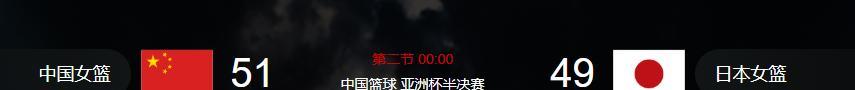 中国女篮和日本女篮打得够激烈，半场结束只领先２分。日本呢开局开的真凶，好在中国大