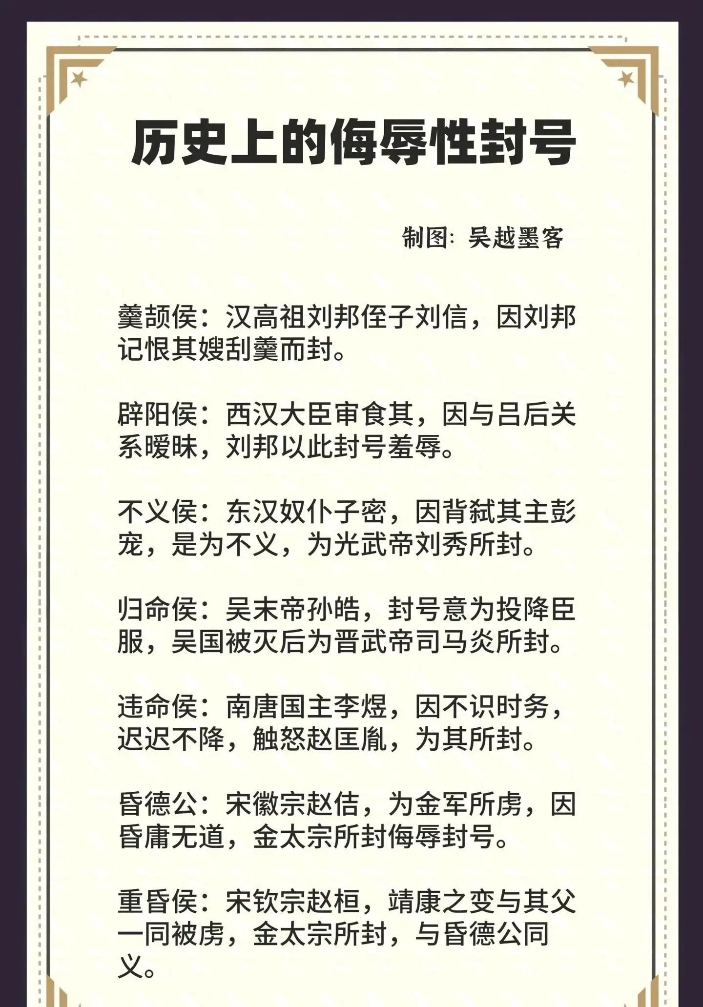 古代具有侮辱性的称号！
