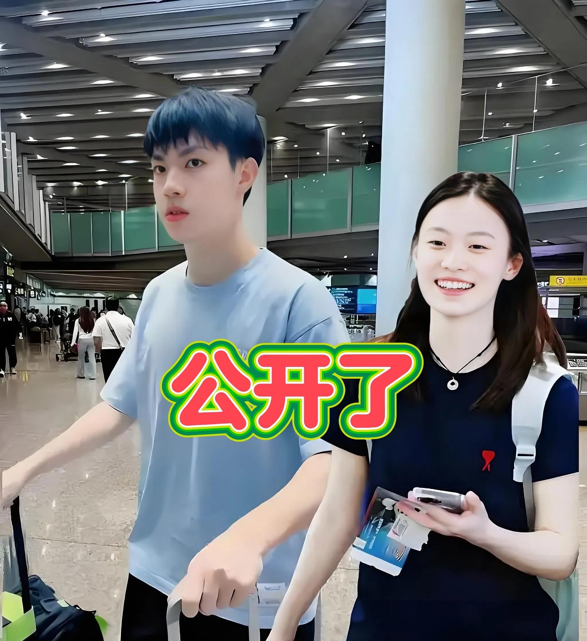 现在的00后小年轻真的是无所畏惧！  最近，国乒新秀黄友政和韩菲儿被多次目击甜蜜